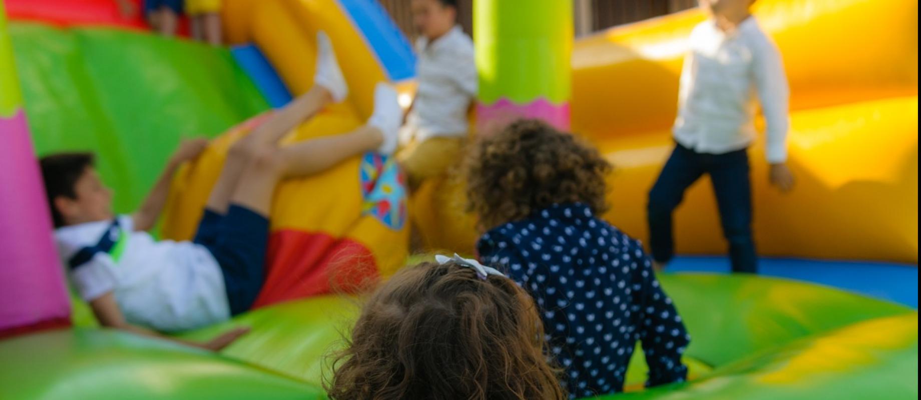 Bouncy castle at Forge Wood Fun day